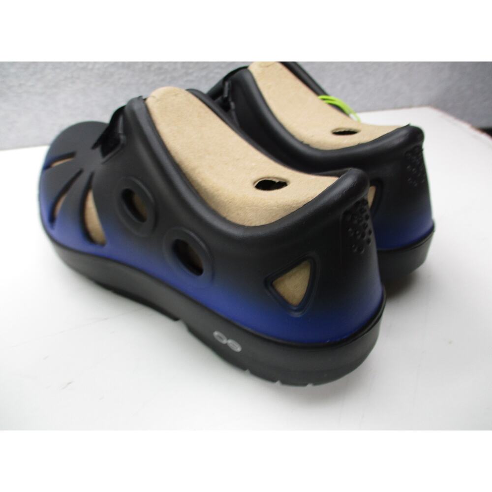 OOFOS Oocandoo Recovery Sandals Shoes Royal Blue Black Mens Sz 10 - Picture 5 of 7